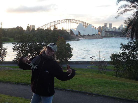 Zur Abenddaemmerung rockten wir nochmal den Botanischen Garten.