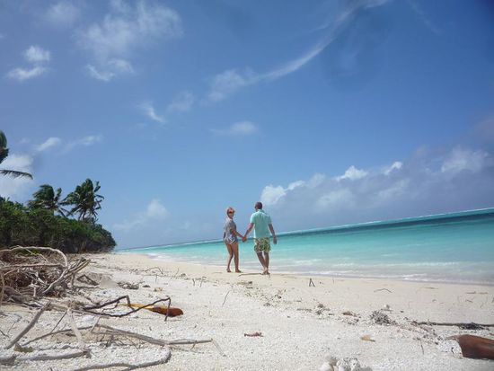 Nach ca.1 Wochen haben wir uns mit dem Gedanken abgefunden den Rest unseres Lebens auf dieser einsamen Insel verbringen zu muessen.