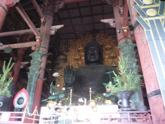 Was man hier kaum sieht&gt; er ist wirklich beeindruckend gross und schoen!Die aus Bronze gegossene Figur ist alleine 16,2 m hoch, 452 t schwer, und mit Sockel 30 m hoch u zu Recht UNESO- Weltkulturerbe.