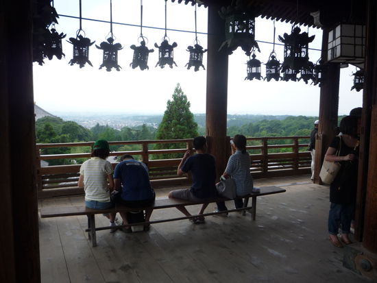 Aussicht vom hoechsten Tempel Naras.