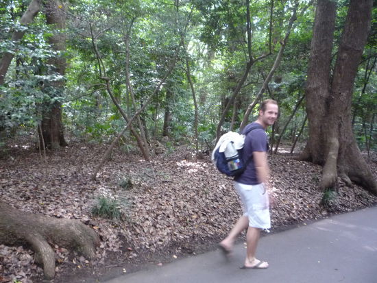 Den Rucksack hat sich uebrigens Hannes aufgeschnallt!
