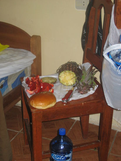 und unser Abendessen