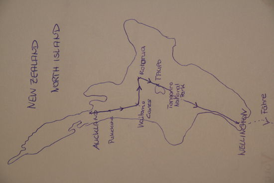 Unsere Route 
Sorry, leider konnte ich es nicht rotieren.