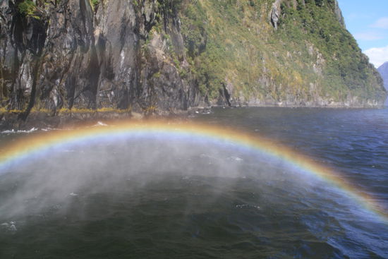 Der Regenbogen am Wasserfall