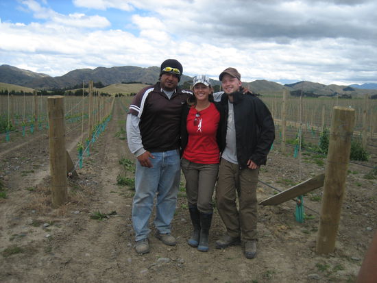mein Supervisor George, ich und Christian