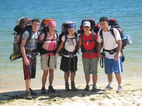 Chris (Kiwi), Steffi, Lara, Ich und Sascha