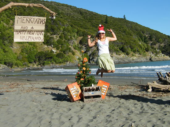Weihnachten am Strand bei 30 Grad