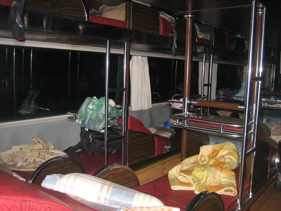der bequemste Bus den ich je hatte, mit Betten!!