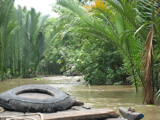Bootstrip auf dem Mekong