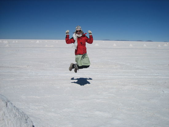 Auf einer 8 m dicken Salzschicht