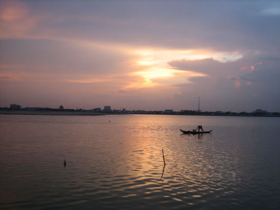 Sonnenuntergang in Phmom Penh