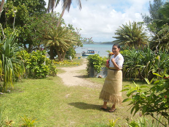 diese Matten binden sich alle Tonganer um die Hüften...unserer Meinung nach unkomfortabel und sinnlos 