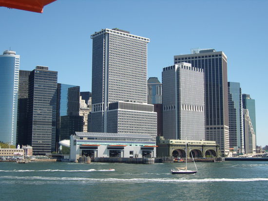 Blick auf die Skyline von Manhattan