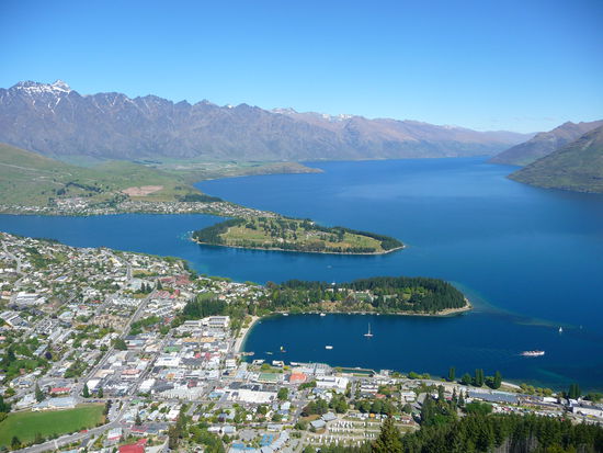Blick auf Queenstown