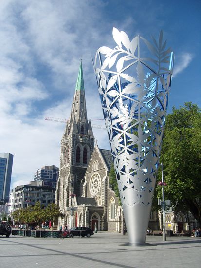 das Wahrzeichen von Christchurch
