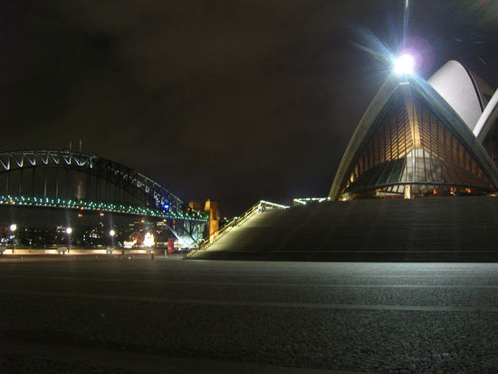 Harbour Bridge und Opera House at night