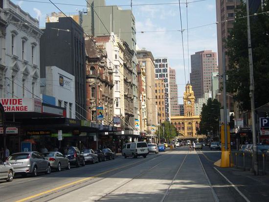 in den Straßen von Melbourne