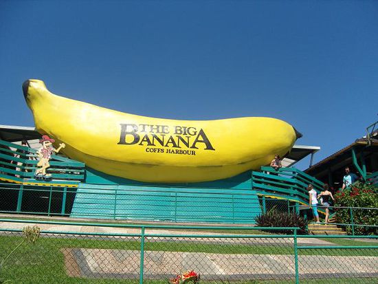 "The Big Banana" am Ortsausgang von Coffs Harbour