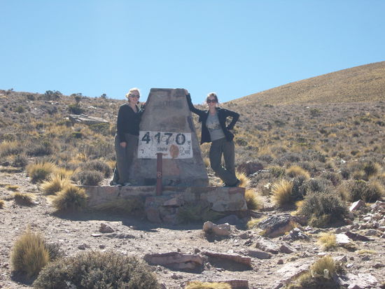 hier befinden wir uns nun in 4170m Höhe