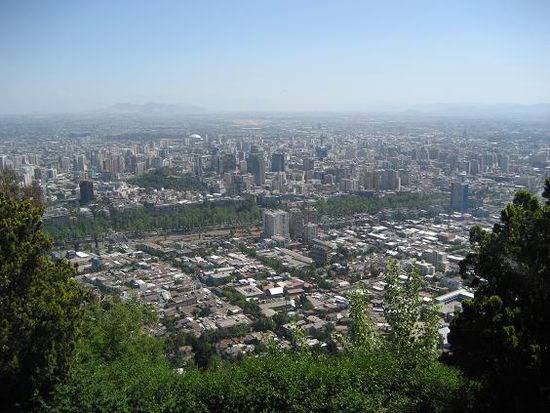 Wahnsinnsblick ueber die Stadt vom Park Metropolitana aus!