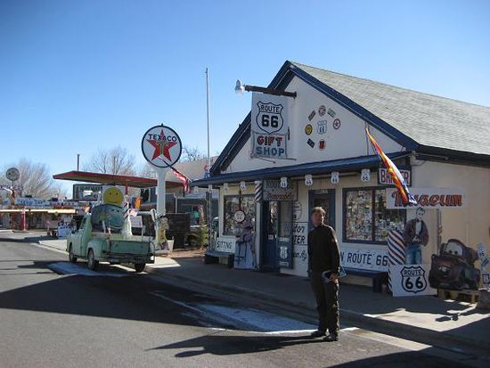Eine alte Texaco-Tankstelle!