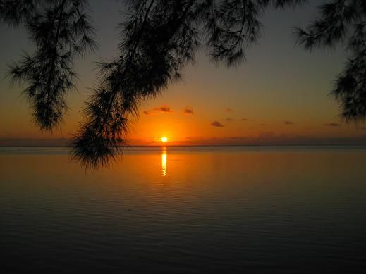Und abends der Sonnenuntergang...