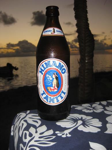 Und natuerlich ein Hinano-Bier...!