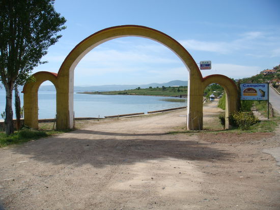 Einfahrt zum Campingplatz