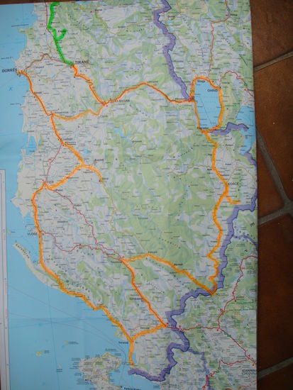 Tour durch Süd-Albanien (orange)