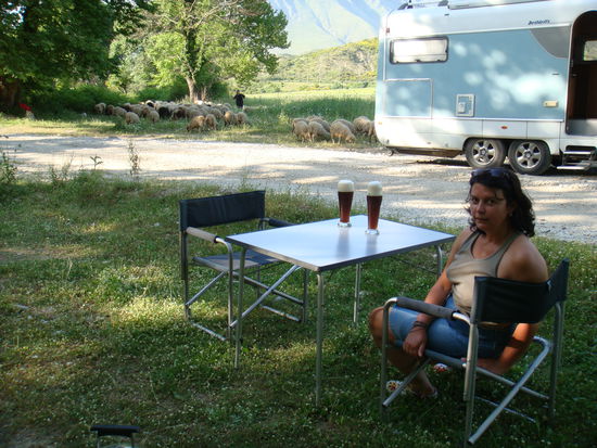 Rastplatz direkt am Fluß