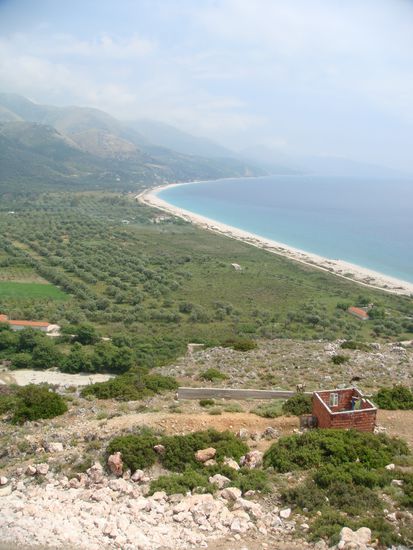 Blick auf die Küste