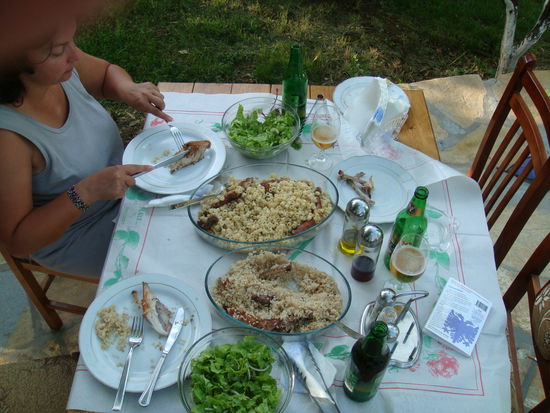 Die Speisen waren üppig