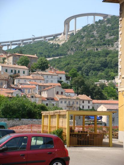 Beispiel für kunstvollen Autobahnbau bei Rijeka