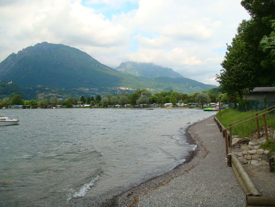 letzter Übernachtungsplatz auf der Tour am Luganer See