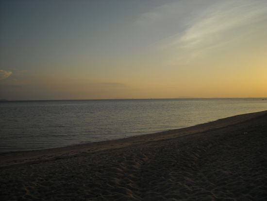 der klassische Sonnenuntergang nach C.D. Friedrich ohne Sonne