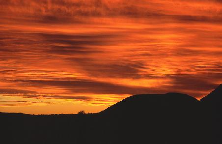 Sonnenuntergang im Outback