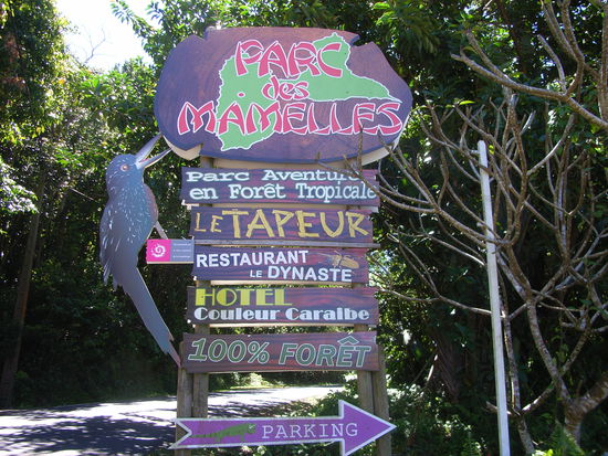 Das Abenteuer geht los ...
PARC DES MAMELLES, Guadeloupe