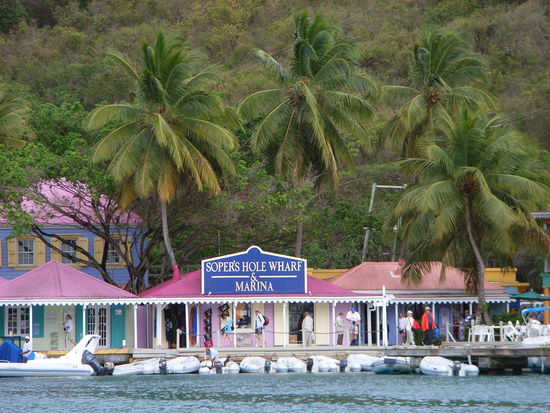 Dingi Dock in Soper's Hole