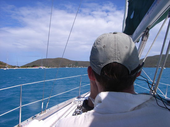 Einfahrt in den Gorda Sound