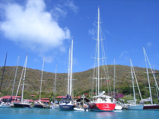 ... und das ist der Blick auf ihre Boote.
Waaaooohhh!!!