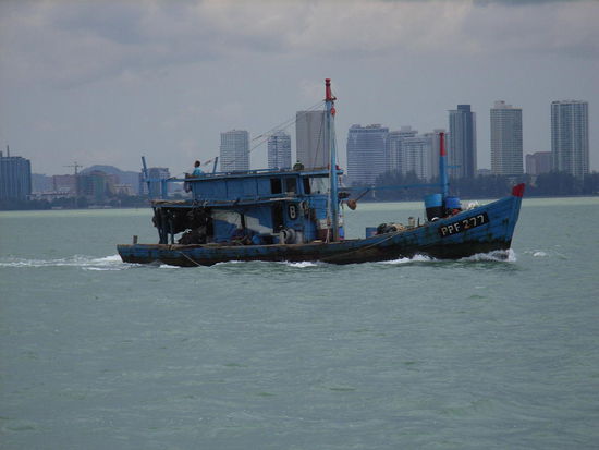 Geschäftiges Treiben auf dem Wasser.