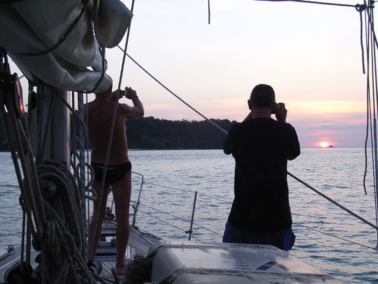 Heute Abend bin ich nicht der einzige Fotograf an Bord!!!