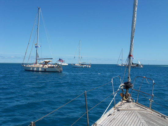 Kurs auf Beachcomber Island.