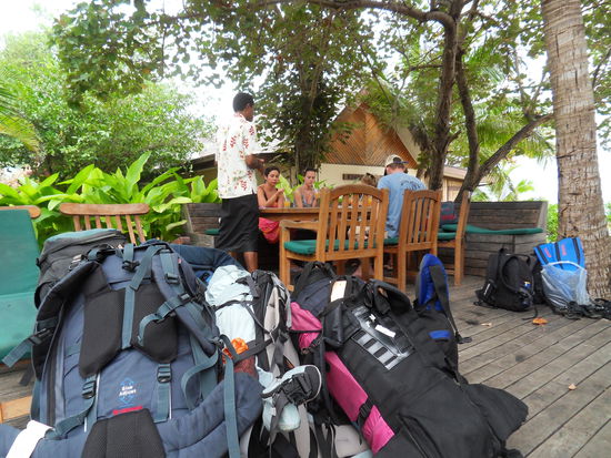 Leckere Willkommens-Fruchtcocktails werden gereicht.