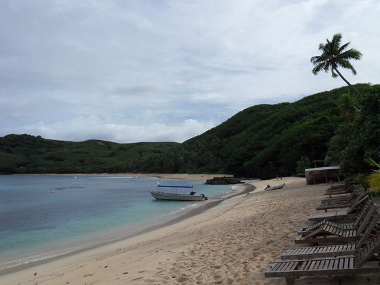 ... die Liegen stehen bereit ...