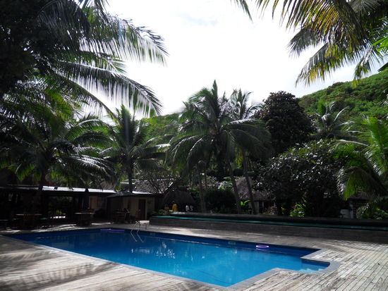 Der Pool ist unterbevölkert.