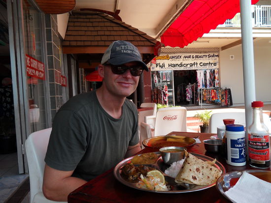 Kleine Stärkung nach dem anstrengenden Shopping.