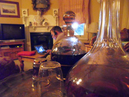 Der "Salon", nur für Übernachtungsgäste, die Pubbesucher müssen im Erdgeschoss bleiben.