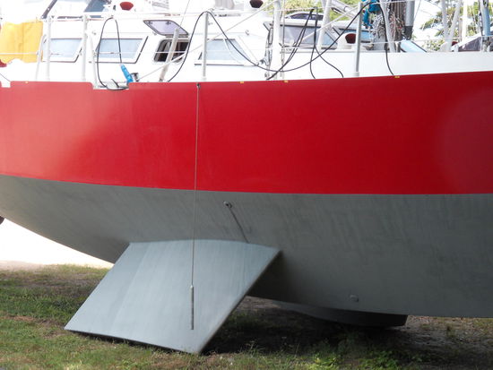 Interessanter Kiel einer belgischen Yacht.