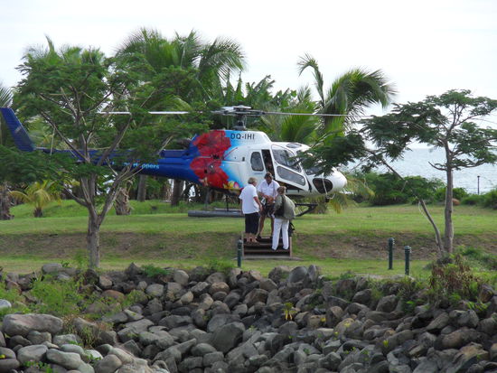 Beobachten einen Helicopter-Transfer. Ist ziemlich üblich hier. Nicht schlecht!